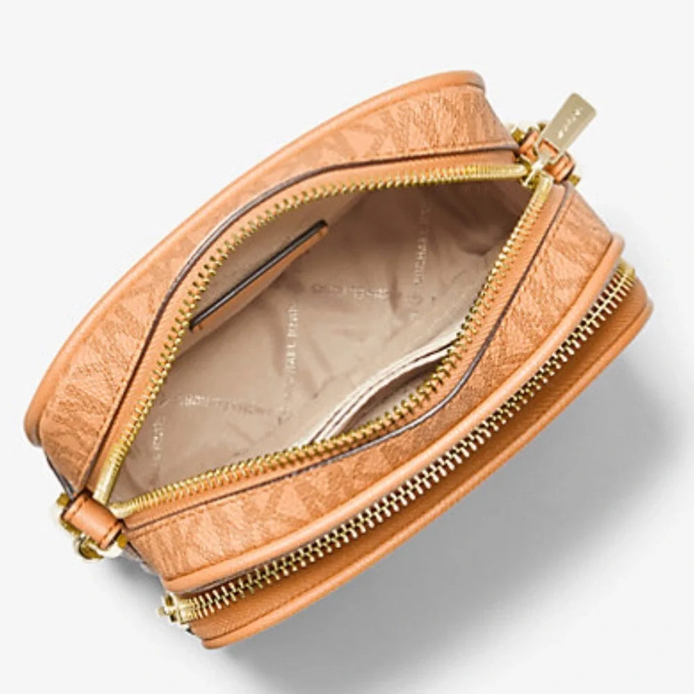MICHAEL KORS Jet Set Travel Medium Signature Logo Crossbody Bag CIDER NWT